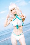 [Cosplay] Rinka Okita 沖田凜花 - Souji Okita ver. Swimsuit 沖田総司 水着ver. (Fate Grand Order)