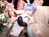 [Cosplay] Mbxer 面饼仙儿 - Fishnet stockings Rem 网袜蕾姆