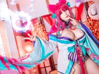 [Cosplay] Queenie Chuppy - Ahri Spirit Blossom (league of legends)