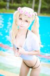 [Cosplay] Rinka Okita 沖田凜花 & Miyana 咪呀 - Birthday Swimsuit 誕生日水着