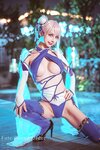 [Cosplay] Rinka Okita 沖田凜花 - Musashi Miyamoto ver. Swimsuit 宮本武蔵 水着ver. (Fate Grand Order)