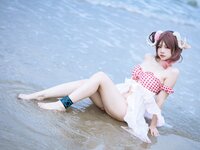[Cosplay] 二佐Nisa 泰拉夏日纪事 艾雅法拉泳装