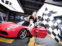 [Cosplay] 瓜希酱 Momoko葵葵 碧蓝航线 欧根 企业 赛车女郎