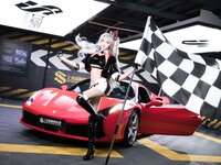 [Cosplay] 瓜希酱 Momoko葵葵 碧蓝航线 欧根 企业 赛车女郎