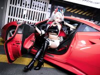 [Cosplay] 瓜希酱 Momoko葵葵 碧蓝航线 欧根 企业 赛车女郎
