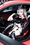 [Cosplay] 瓜希酱 Momoko葵葵 碧蓝航线 欧根 企业 赛车女郎