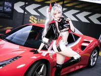 [Cosplay] 瓜希酱 Momoko葵葵 碧蓝航线 欧根 企业 赛车女郎