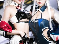[Cosplay] 瓜希酱 Momoko葵葵 碧蓝航线 欧根 企业 赛车女郎