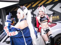 [Cosplay] 瓜希酱 Momoko葵葵 碧蓝航线 欧根 企业 赛车女郎