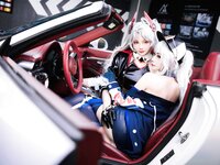 [Cosplay] 瓜希酱 Momoko葵葵 碧蓝航线 欧根 企业 赛车女郎