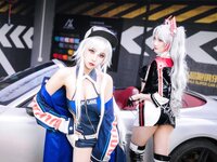 [Cosplay] 瓜希酱 Momoko葵葵 碧蓝航线 欧根 企业 赛车女郎