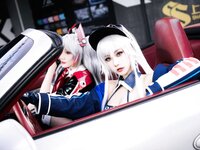 [Cosplay] 瓜希酱 Momoko葵葵 碧蓝航线 欧根 企业 赛车女郎