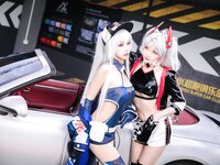 [Cosplay] 瓜希酱 Momoko葵葵 碧蓝航线 欧根 企业 赛车女郎