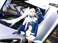 [Cosplay] 瓜希酱 Momoko葵葵 碧蓝航线 欧根 企业 赛车女郎