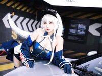 [Cosplay] 瓜希酱 Momoko葵葵 碧蓝航线 欧根 企业 赛车女郎