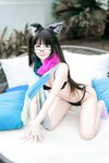 [Cosplay] Kuuko W クー子 - Comfy Cat Swimsuit