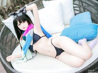[Cosplay] Kuuko W クー子 - Comfy Cat Swimsuit