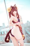 [Cosplay] Rinka Okita 沖田凜花 - Chocolade badpak version (Nekopara) ショコラ 水着ver. (ネコぱら)