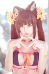 [Cosplay] Rinka Okita 沖田凜花 - Chocolade badpak version (Nekopara) ショコラ 水着ver. (ネコぱら)