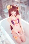 [Cosplay] Rinka Okita 沖田凜花 - Chocolade badpak version (Nekopara) ショコラ 水着ver. (ネコぱら)