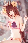 [Cosplay] Rinka Okita 沖田凜花 - Chocolade badpak version (Nekopara) ショコラ 水着ver. (ネコぱら)