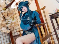 [Cosplay] 咬一口兔娘 碧蓝档案 妃咲 胭脂