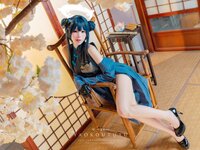 [Cosplay] 咬一口兔娘 碧蓝档案 妃咲 胭脂