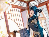 [Cosplay] 咬一口兔娘 碧蓝档案 妃咲 胭脂
