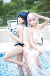 [Cosplay] 瓜希酱 Momoko葵葵 电光超人古利特 宝多六花 新条茜 泳装