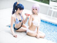 [Cosplay] 瓜希酱 Momoko葵葵 电光超人古利特 宝多六花 新条茜 泳装