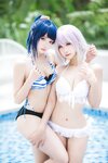 [Cosplay] 瓜希酱 Momoko葵葵 电光超人古利特 宝多六花 新条茜 泳装