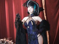 [Cosplay] Mbxer 面饼仙儿 - Cheshire cheongsam 柴郡旗袍