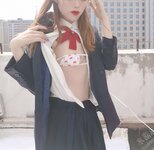 [Cosplay] TiTi 钛合金 - Rooftop 天台JK