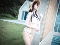 [Cosplay] PINK RIBBON Ahrin Bikini Day