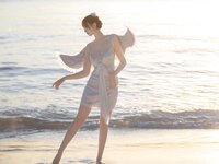 [Cosplay] 次元少女念雪ww 海边神明少女