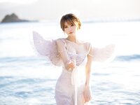 [Cosplay] 次元少女念雪ww 海边神明少女