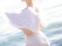 [Cosplay] 次元少女念雪ww 海边神明少女