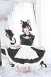 [Cosplay] Mbxer 面饼仙儿 - Open breast maid 开胸女仆
