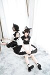 [Cosplay] Mbxer 面饼仙儿 - Open breast maid 开胸女仆