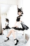 [Cosplay] Mbxer 面饼仙儿 - Open breast maid 开胸女仆