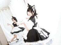 [Cosplay] Mbxer 面饼仙儿 - Open breast maid 开胸女仆