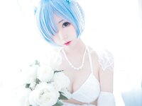[Cosplay] 猫君君MaoJun 蕾姆内衣花嫁