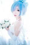 [Cosplay] 猫君君MaoJun 蕾姆内衣花嫁