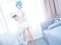[Cosplay] 猫君君MaoJun 蕾姆内衣花嫁