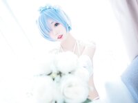 [Cosplay] 猫君君MaoJun 蕾姆内衣花嫁