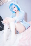 [Cosplay] 猫君君MaoJun 雷姆猫耳睡衣