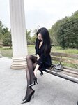 [Cosplay] July芝岚 黑丝户外