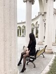 [Cosplay] July芝岚 黑丝户外