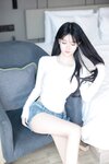 [Cosplay] 谢小蒽 幼幼 白衣牛仔裤