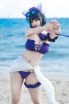 [Cosplay] Kokura Chiyo 小仓千代w - Cheshire Swimsuit 柴郡泳装